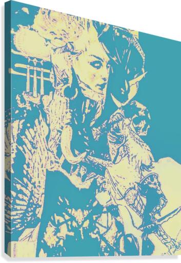 Blue Goddess Canvas Print