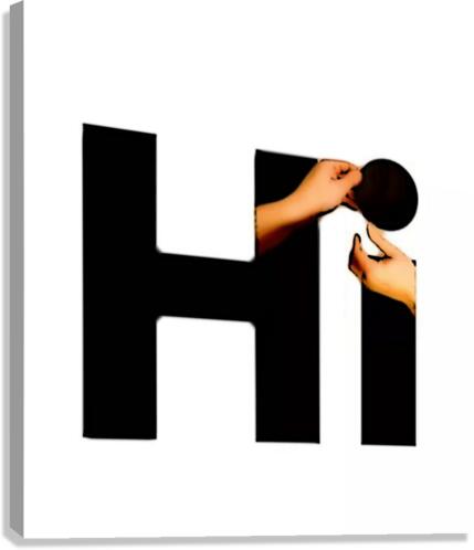 Hi Canvas Print