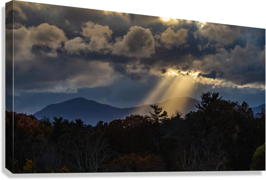Rays Over Big Butt Mountain Canvas Print