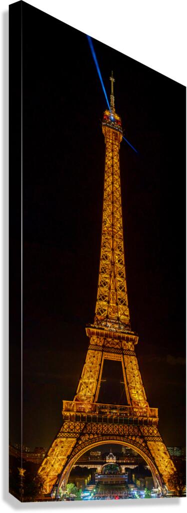 Panoramic Eiffel Tower Canvas Print