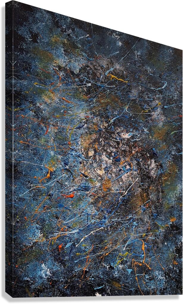 Ein mal. Handpainted  Canvas Print