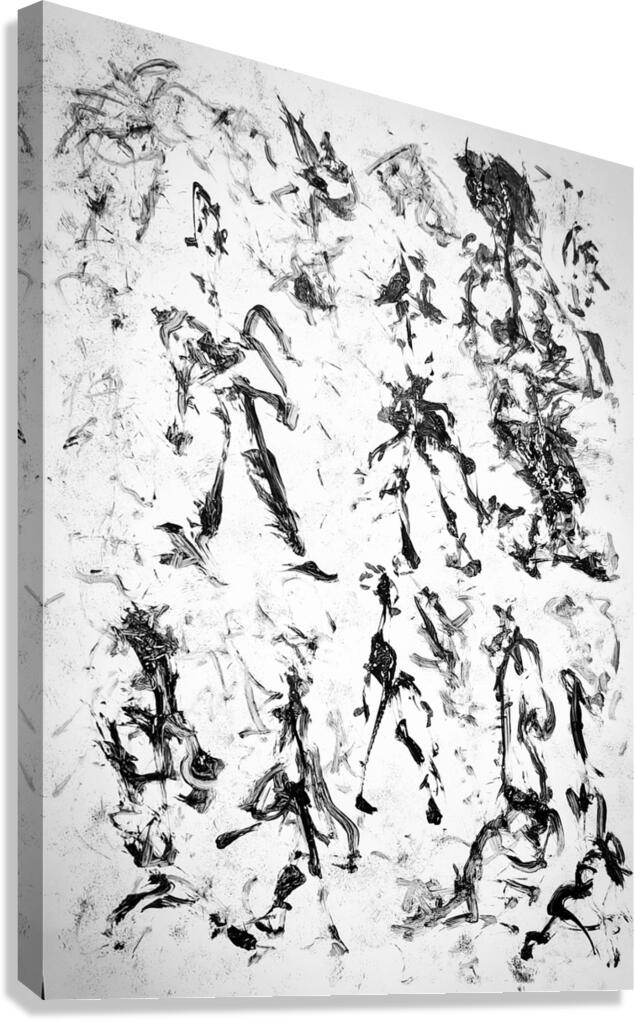 Mitsathos. Handpainted  4 Canvas Print