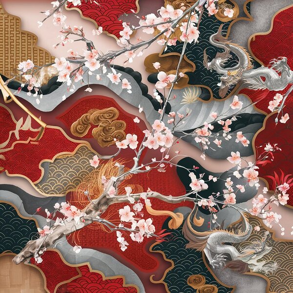 a stunning artwork combining eastern inspired mot by toumi
