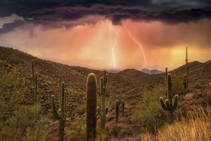 Desert lightning