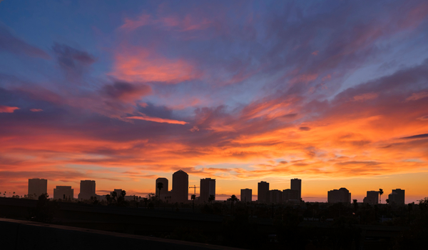Central Pheonix Sunset by Rachael Robinson 