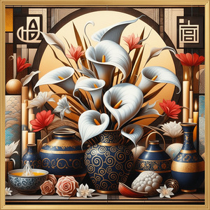 Calla Lily Still Life and Culture Series   No. 1 1