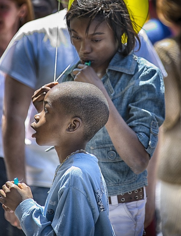 mother and son Print