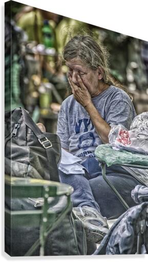 crying woman Canvas Print