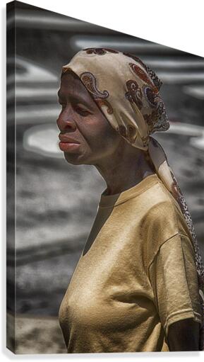 crossing the street Canvas Print