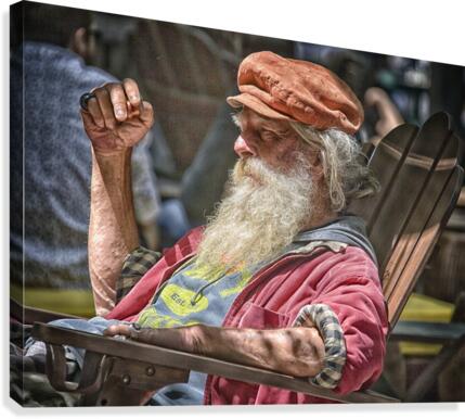 white beard Canvas Print