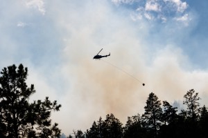 Wildfire helicopter
