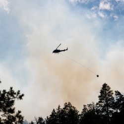 Wildfire helicopter