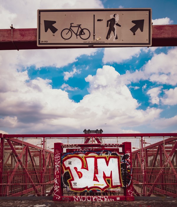 Black Lives Matters Brooklyn Bridge Graffiti by Javier Roa
