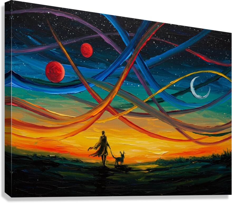 The Celestial Flow Canvas Print