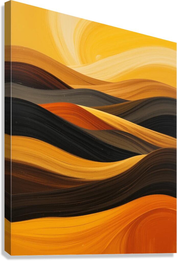 Abstract Desert Rolling Hills  Canvas Print