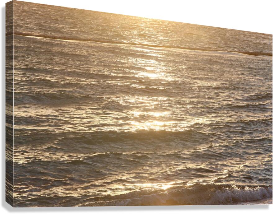 Golden Waves Canvas Print