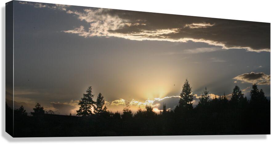 The Sun Sets Canvas Print