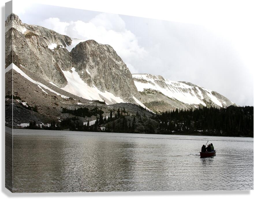 Floating Along Canvas Print