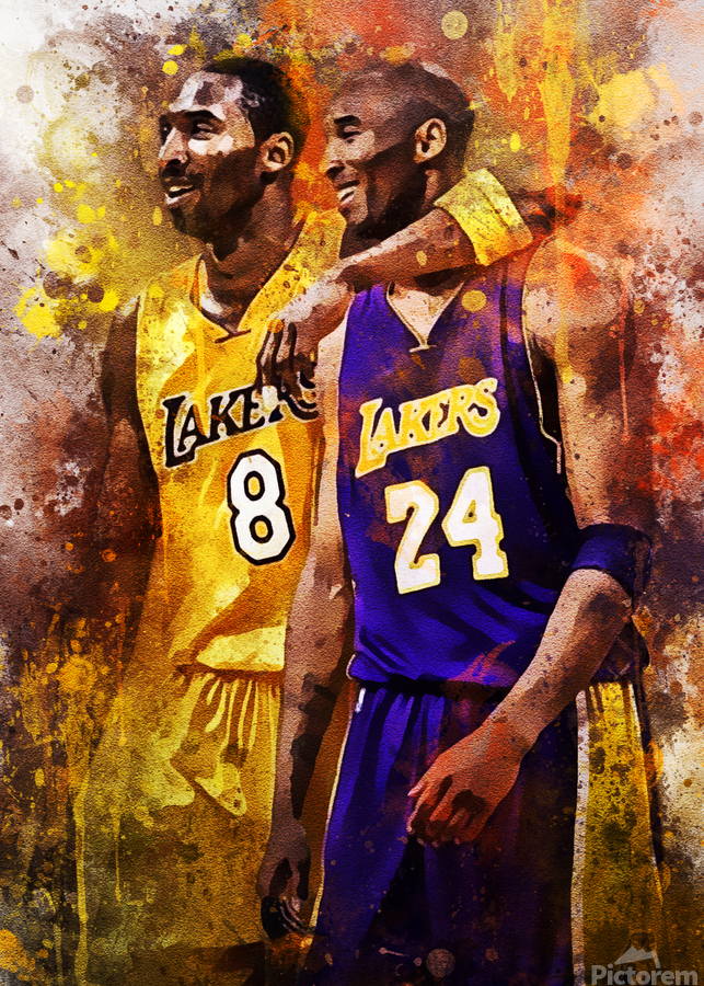 Adam Lister Kobe Bryant ジークレープリントアート Adam Lister Kobe Bryant ジークレープリントアート Adam Lister Kobe