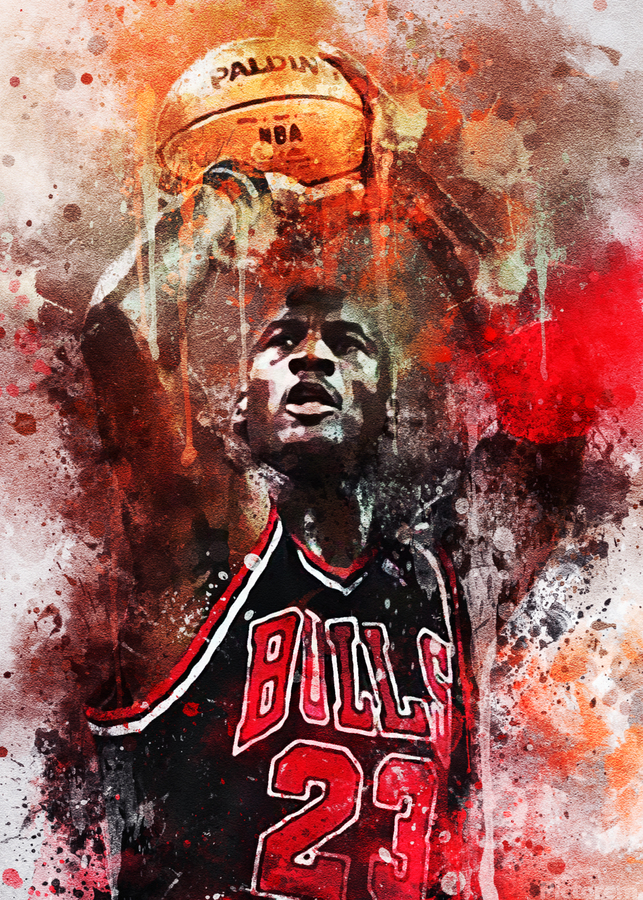 Michael Jordan by Dims Art Wall Art