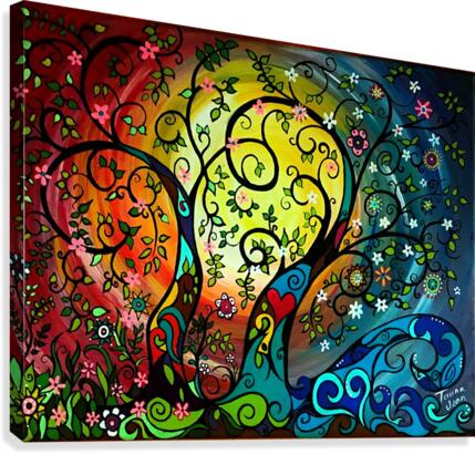 Together Trees  Canvas Print