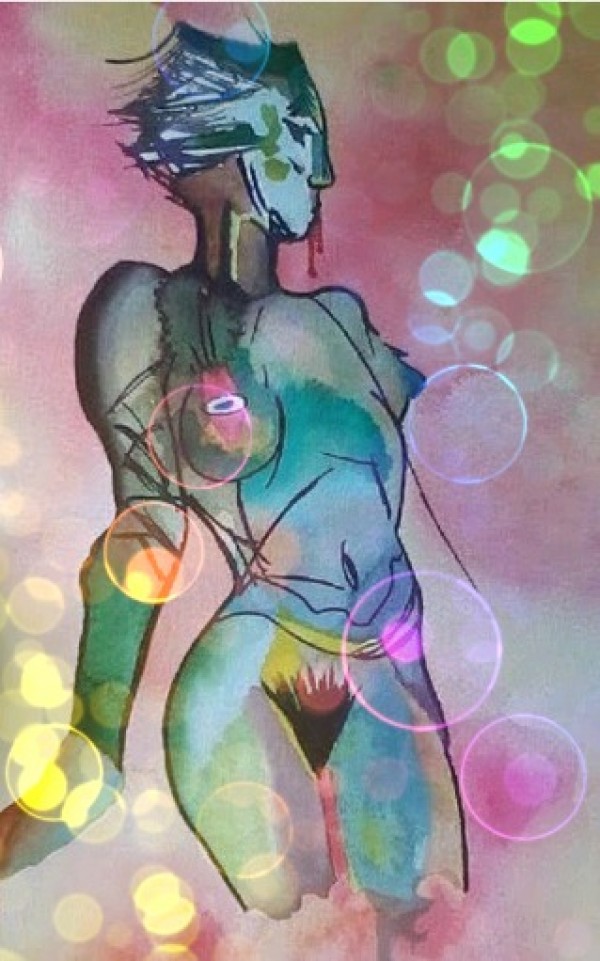 abstract woman edit Print