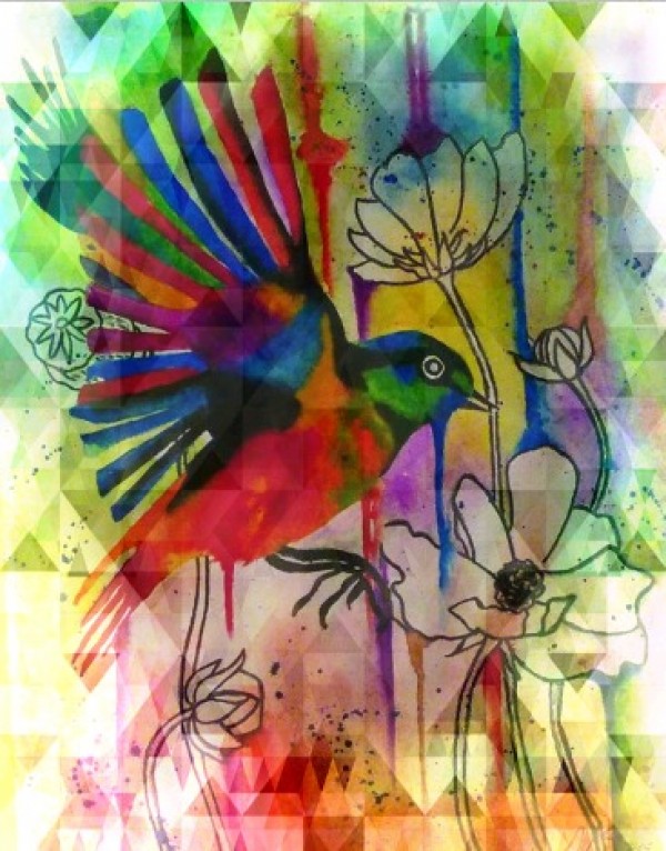 bird abstract 2 Print