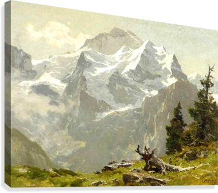 Snowcaps Canvas Print