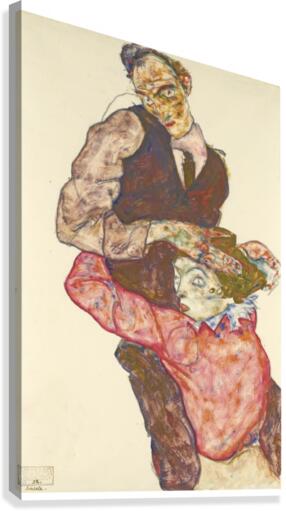 Lovers self-portrait Canvas Print