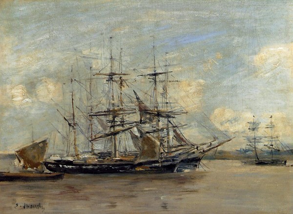 Anchored Three-Master Print