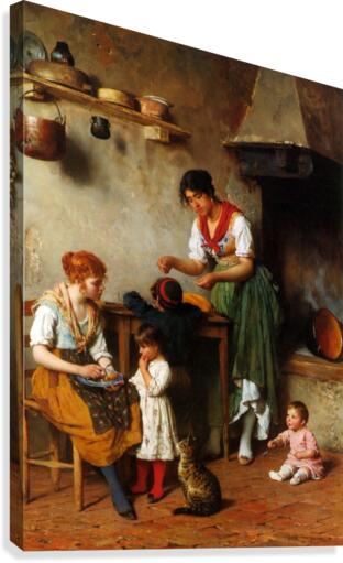 A helping hand Canvas Print