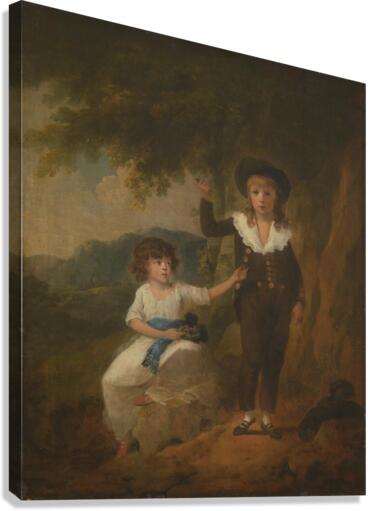 Two Children Canvas Print