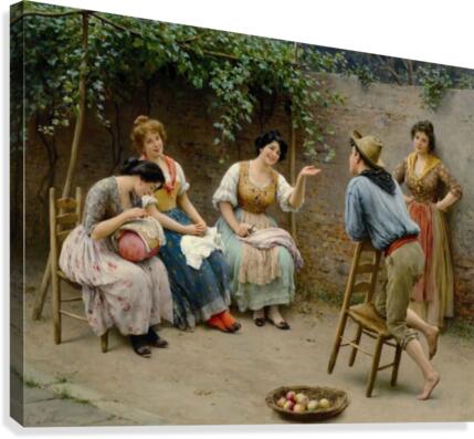 Daily talks Canvas Print
