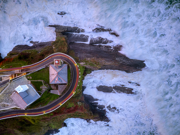  Luarca lighthouse in Asturias Spain. by CreativePhotoSpain