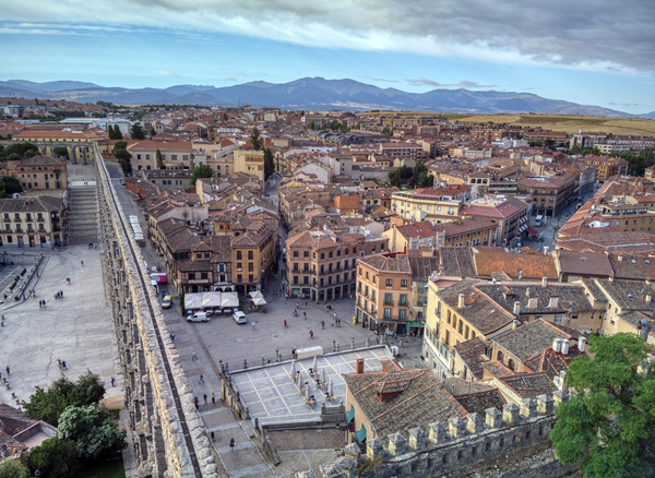 Segovia Spain. Print