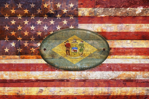 Delaware flag Print