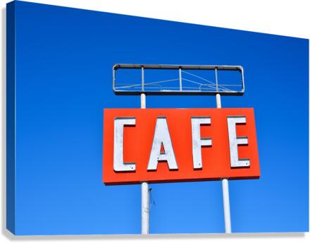 Cafe sign Canvas Print