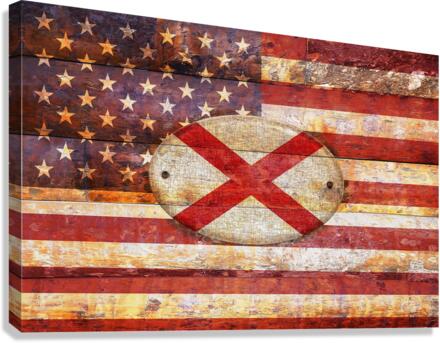Alabama flag Canvas Print