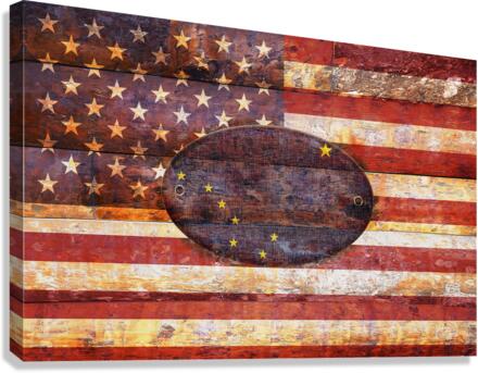 Alaska flag Canvas Print