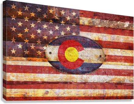 Colorado flag Canvas Print