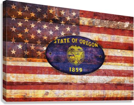 Oregon flag Canvas Print