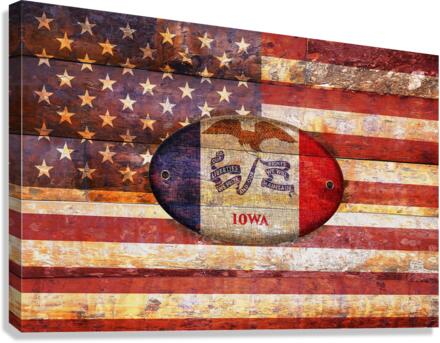 Iowa flag Canvas Print