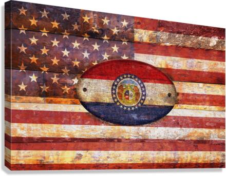 Missouri flag Canvas Print