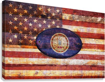 Virginia flag Canvas Print