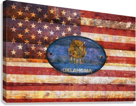 Oklahoma flag Canvas Print