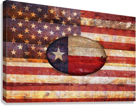 Texas flag Canvas Print
