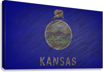 Kansas flag Canvas Print