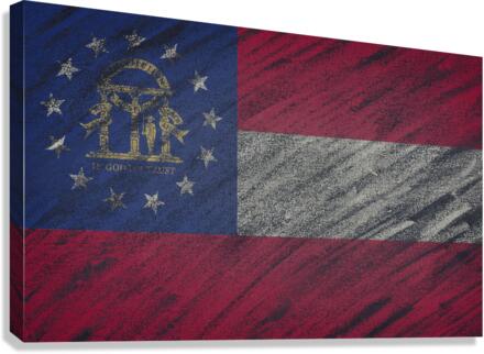 Georgia flag Canvas Print