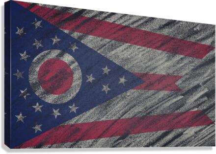 Ohio flag Canvas Print