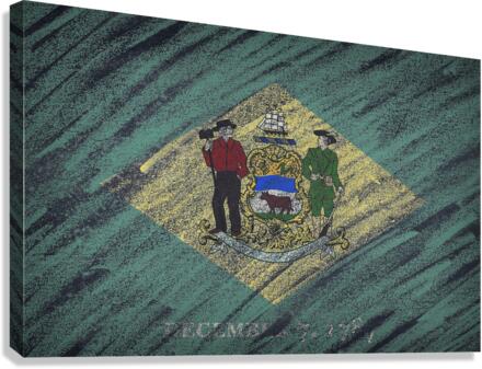 Delaware flag Canvas Print